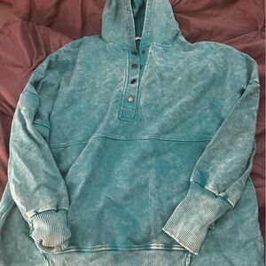 Zenana acid wash hoodie